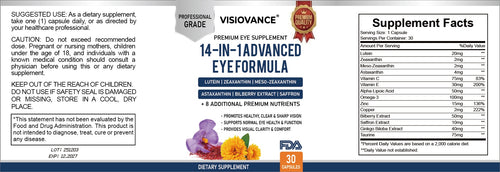 Meridiabio 15-in-1 Advanced Eye Formula